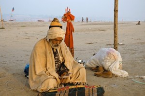 Sanyasi at Sangam
